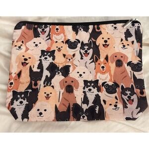 Dogs Multiple Dog Breeds Cute Makeup Bag -‎ New